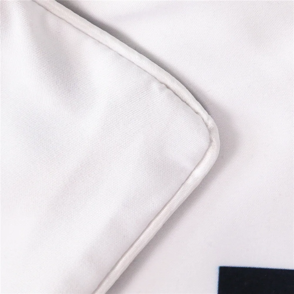 Черное хлопковое сатиновое детское пуховое одеяло с 3D принтом слонов Комплект