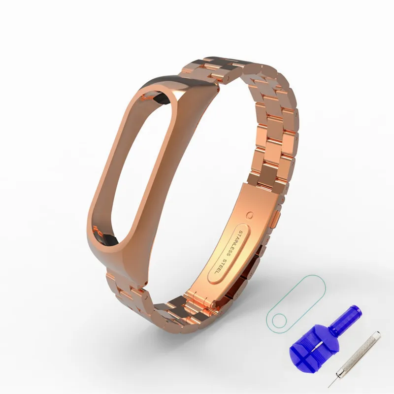Rose add Tool Безвинтовой ремешок mi band 2 для браслета Xiaomi mi band 2 - Цвет: Rose add Tool
