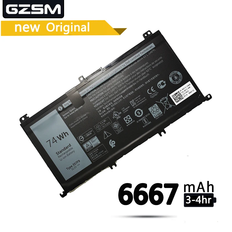 GZSM ноутбук батарея 357F9 для Dell INS15PD 1548B 1548R 1748B ноутбука Inspiron 15 7559 7000