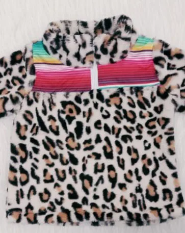 Детское индивидуальное Современное пальто с леопардовым принтом для маленьких