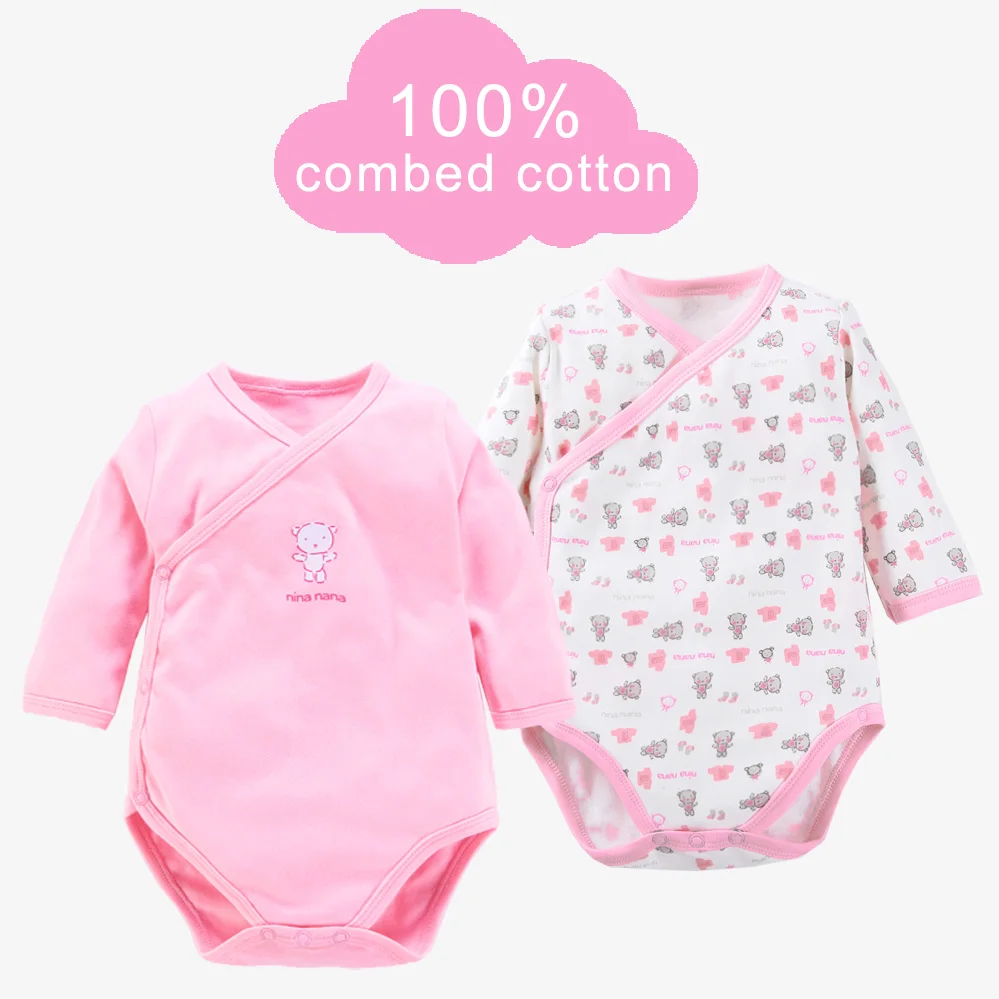 Комбинезон детский унисекс хлопок с длинным рукавом боковой застежкой | Мать и