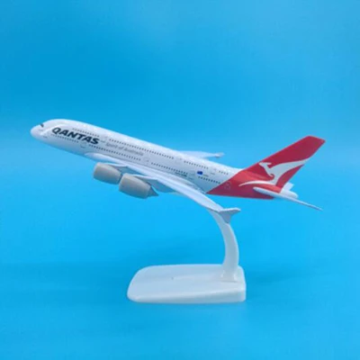 20 см 1:300 масштаб Airbus Boeing Airlines самолеты самолет сплав модель игрушки коллективные детские игрушки F коллекции - Цвет: QANTAS