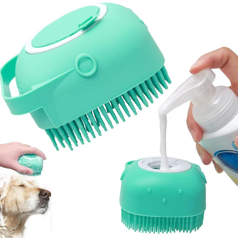 Силиконовая щетка для мытья домашних питомцев собак шампуня| |