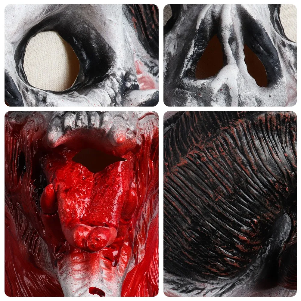 Маска для Хэллоуина маска с воином демоном черепом скелетом козлом присоской