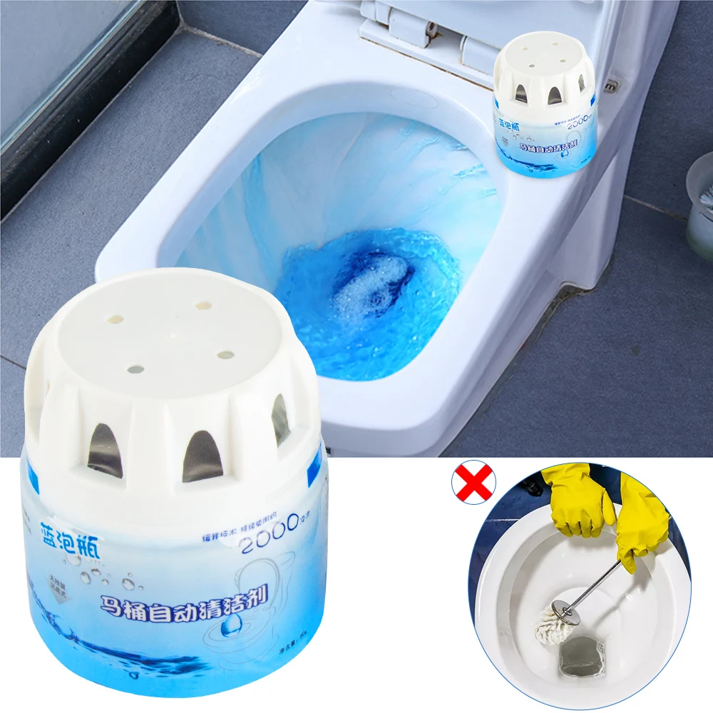 Вспенивающие очистители Autoile автоматический очиститель для туалета Magic Flush Bottled Helper Blue Bubble Amazing