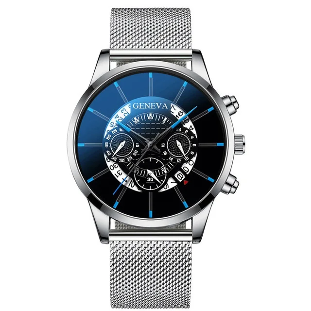 Men Sports Watch Clock Masculino Stainless Steel Calendar Quartz Wristwatch Geneva Hours Men's Reloj Hombre Relogi | Наручные часы