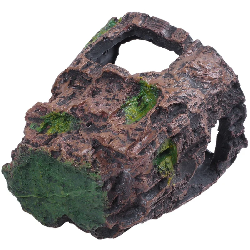 Aquarium Decoration Rock Cottage Cave Stone Hidden For Fish Tank | Дом и сад