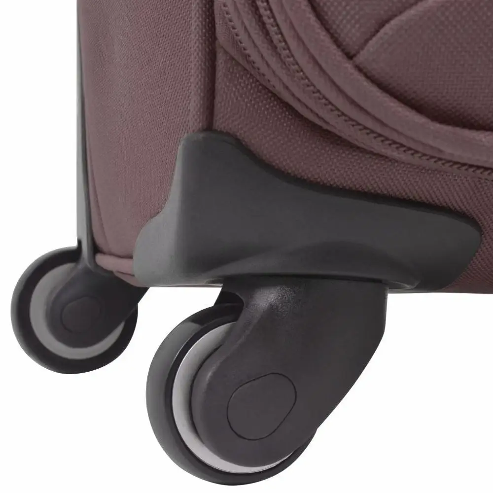 【USA Warehouse】3 Piece Soft Case Trolley Set Coffee