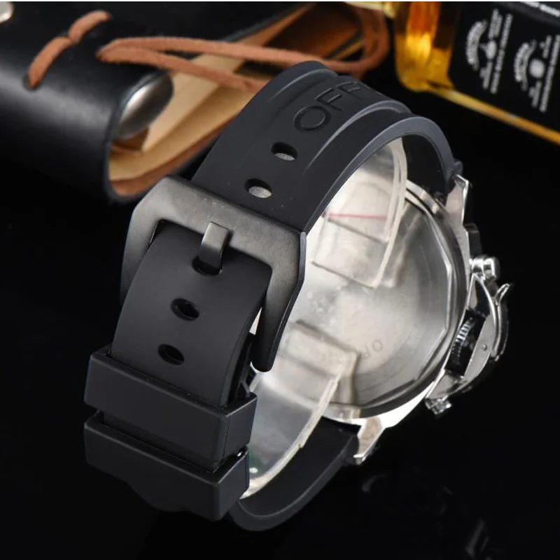

Quartz Men Watch Luxury Top Brand AAA Quartz Watch Men Leather Strap Sports Waterproof Clock Crystal mirror Reloj de hombre