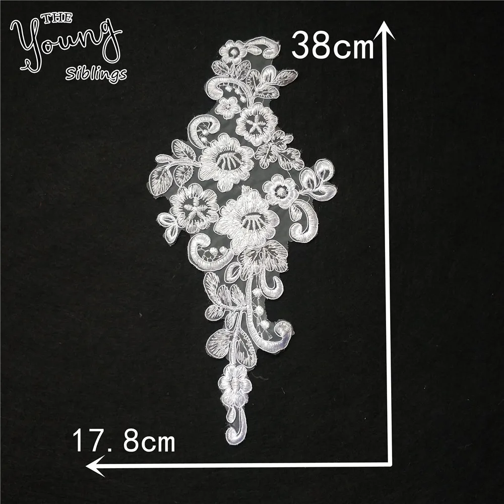 Модная вышивка кружевной воротник украшение для костюма шитье вырез сделай сам