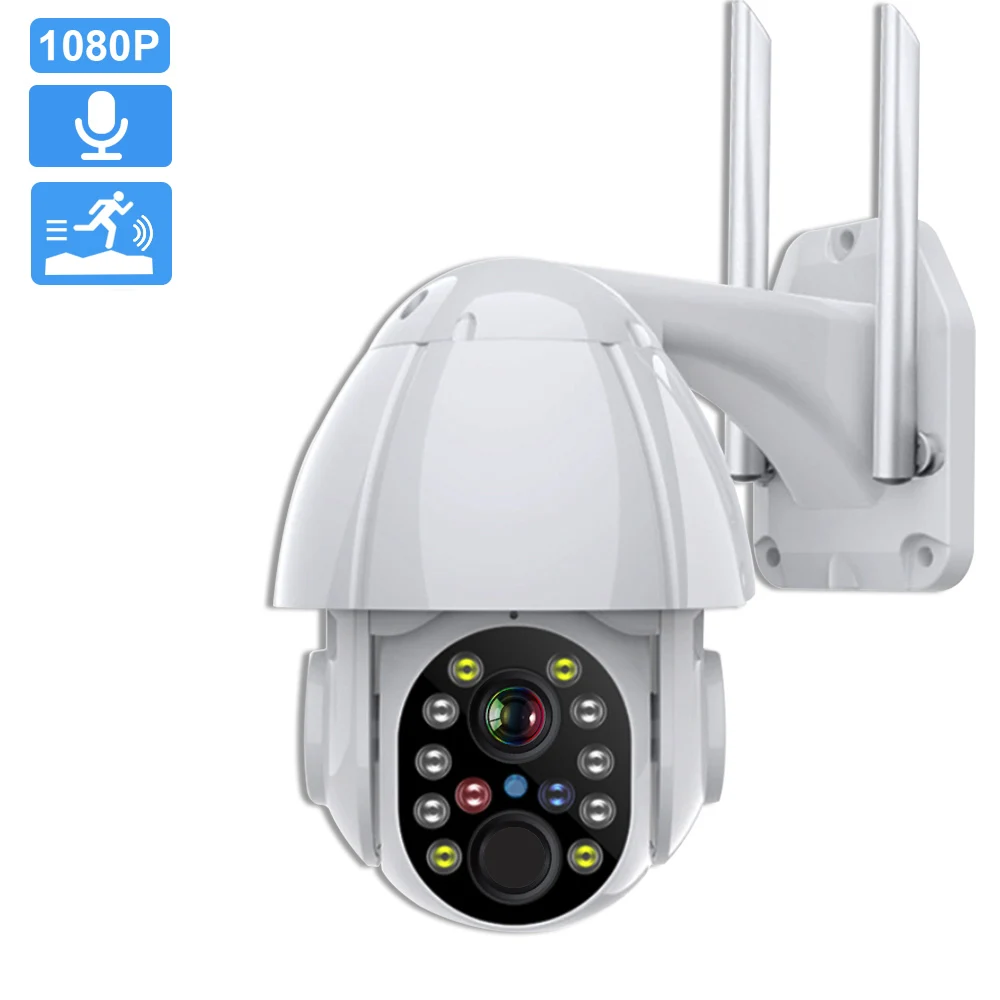 

IP-Камера уличная, 1080P, PTZ, Wi-Fi, 4-кратный зум