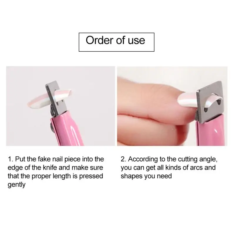 Пластиковые u образные ножницы для французского маникюра ногтей УФ ложный
