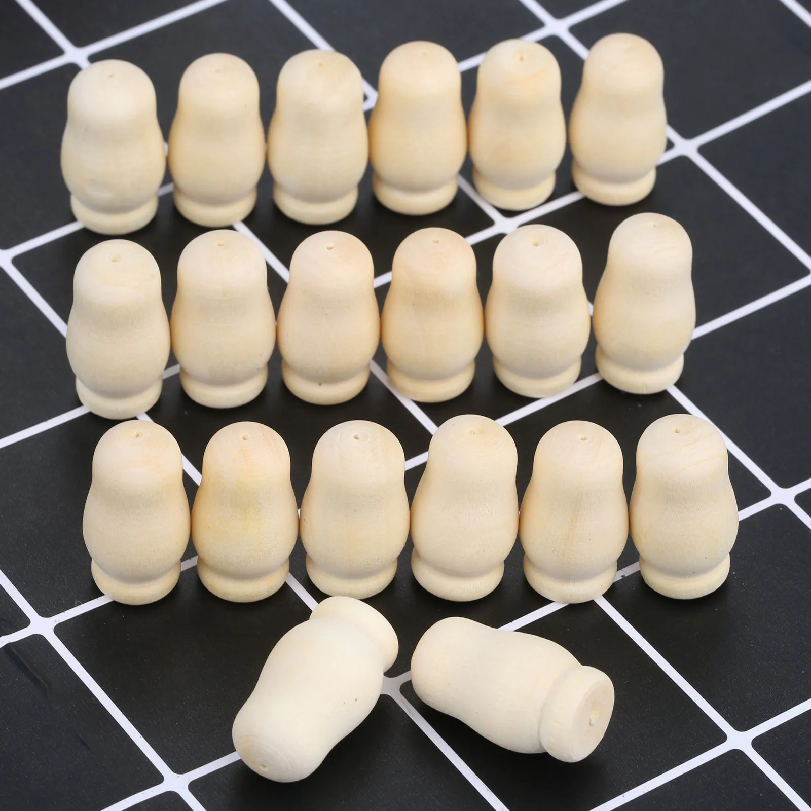 20 шт. 26 мм необработанные деревянные колышки для кукол поделки Детские сувениры