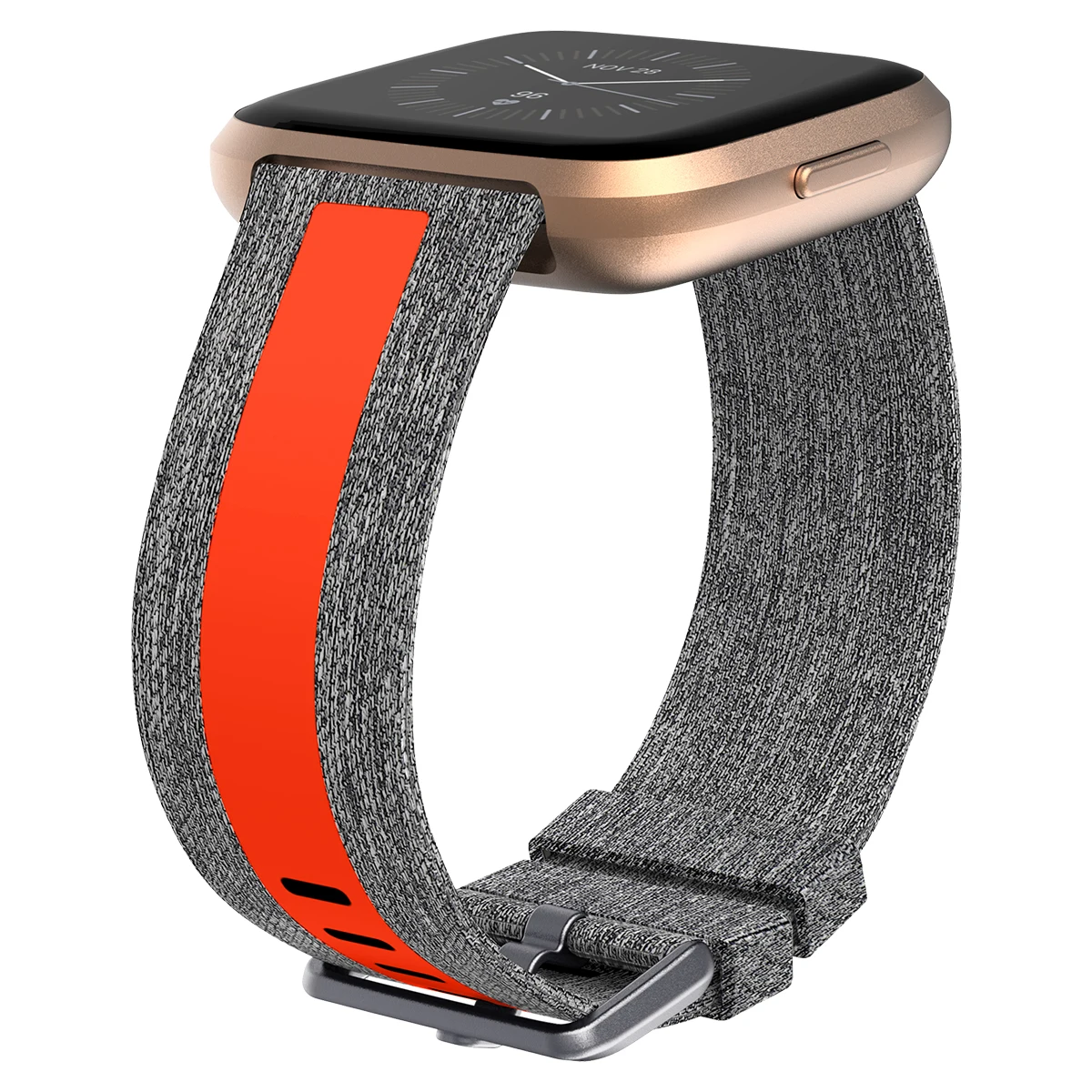 Тканые ремешки для Fitbit Versa 2 / Lite дышащий тканый ремешок Светоотражающая полоса