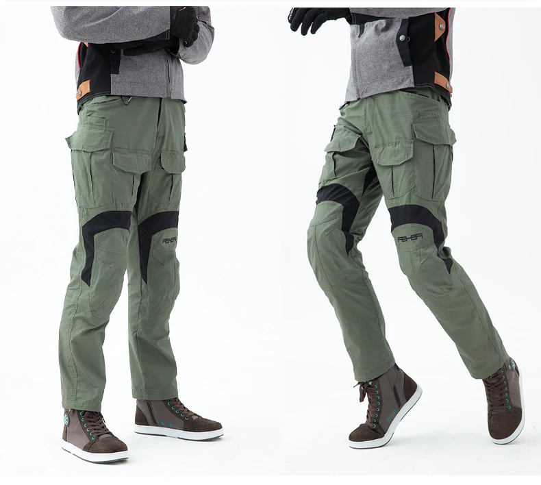 

Summer Motorcycle Pants Men Motocross Trousers Breathable With CE Protective Gear Casual Pants Cycling Bicycle Motorbike Pants