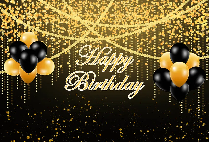 

Mehofond Gold Glitter Balloons Happy Birthday Party for Adults Decorate Photography Background Photocall Photophone Photo Studio