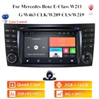 Автомобильный DVD-плеер GPS для Mercedes-Benz W211 G-Class W463 CLK-Class W209 CLS-Class W219 CLS 350 500 55 2din Android 10 2G + 16G WiFi