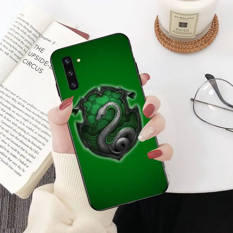 

HPCHCJHM Harry always Slytherin School Phone Case Capa For Samsung Galaxy J7 J8 J6 Plus 2018 Prime Note 7 8 9 10 pro