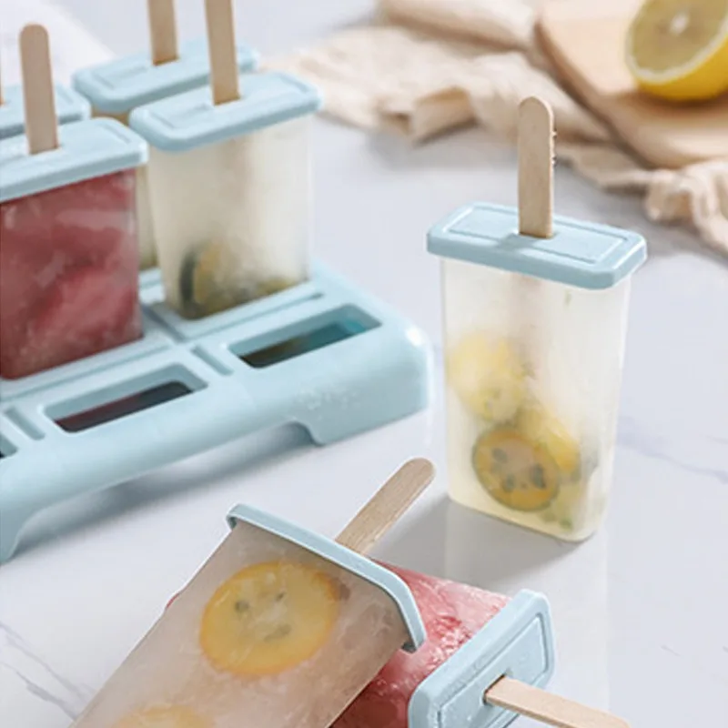 

Newest Arrival Ice Cream Mold 9 Ice Popsicle Mold Set, Reusable Ice Cream Mold with Stick ans Lid Creative Kitchen Tool