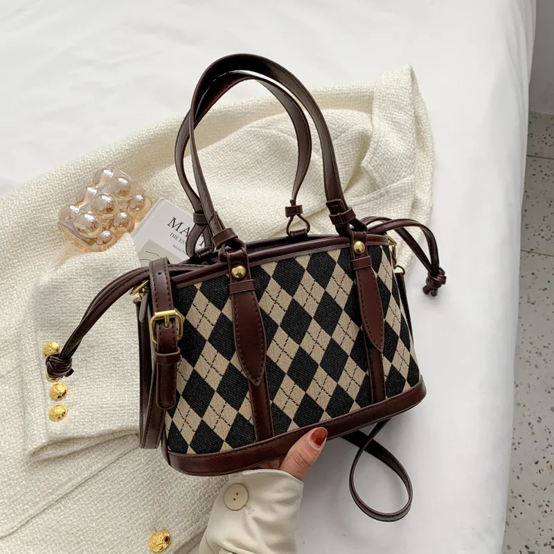 

Роскошные женские маленькие холщовые сумки, дизайнерские дамские сумочки через плечо, повседневный женский тоут, мессенджер