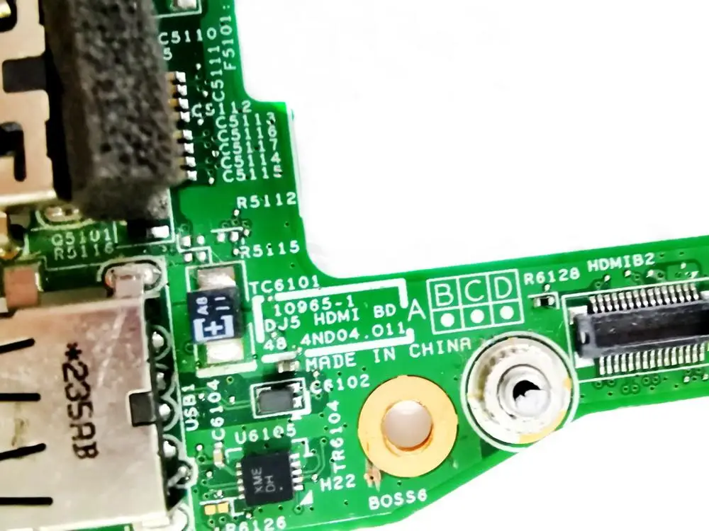 Оригинал для DELL 13Z N311Z 131 V131 звуковая плата USB board 10965 1 DJ5 48. 4nd04. 011 Протестировано