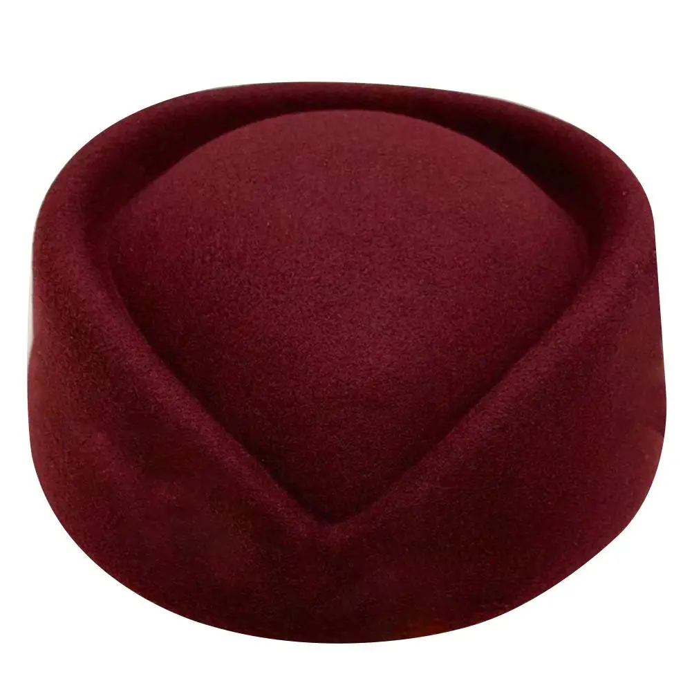 Пилотка стюардессы воздушный пилотка мода классический сплошной цвет дикий