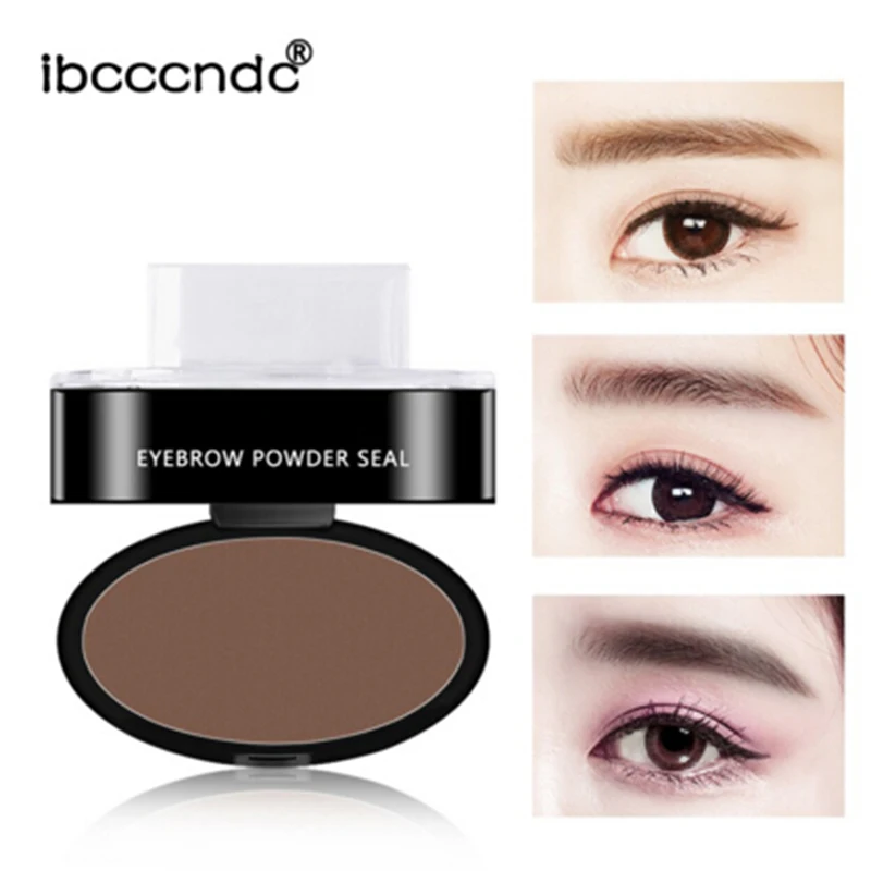 Порошковый уплотнитель для бровей быстрого макияжа водостойкий штамп