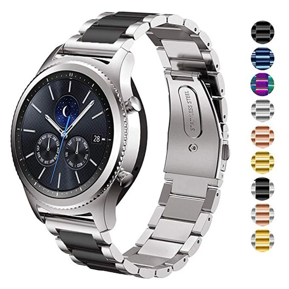 Ремешки для наручных часов Samsung Gear S2 / S3 20 мм 22 смарт-часы с классическим тремя