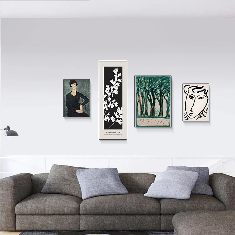 Классический постер Amedeo Modigliani Picasso коллекция художественных работ эскиз холст