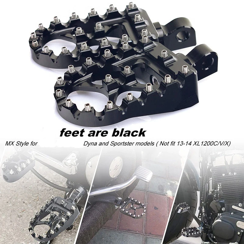 1 пара широких колышек для ног CNC моделей Harley Davidson Dyna и Sportster MX (не подходит 13-14