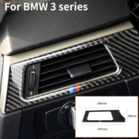 for bmw 3 series e90 e92 e93 2005 2012 carbon fiber driver side air conditioner vent outlet cover trim sticker car accessories