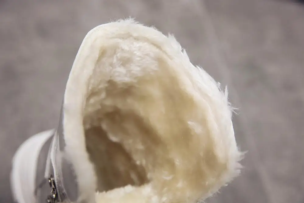 

2021 fashion brand faux fur winter snow boots women ankle boots warm shoes high quality round toe platform casual shoes women