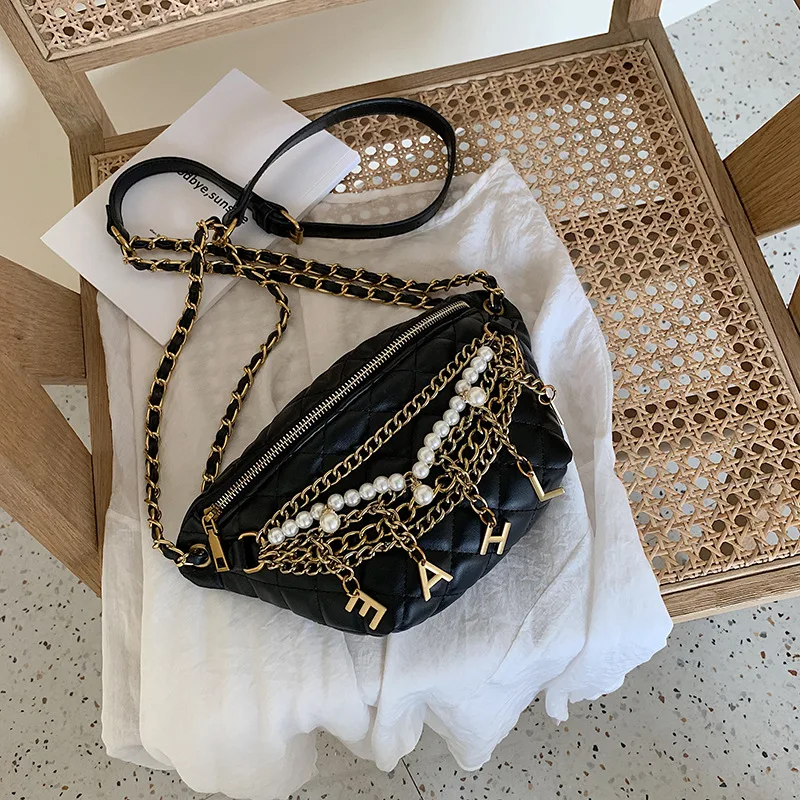 Женская поясная сумка новинка 2022 модная нагрудная женская через плечо в клетку с