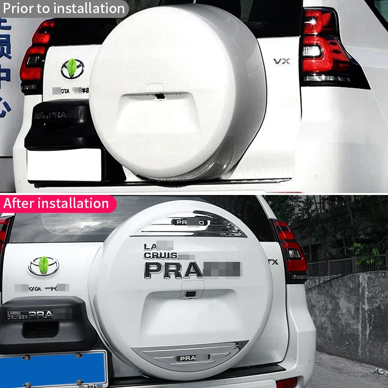 For Toyota Land Cruiser Prado 150 Lc150 Letter Sticker Spare Tire Cover Decoration Tailgate Logo Modification Accessories | Автомобили и