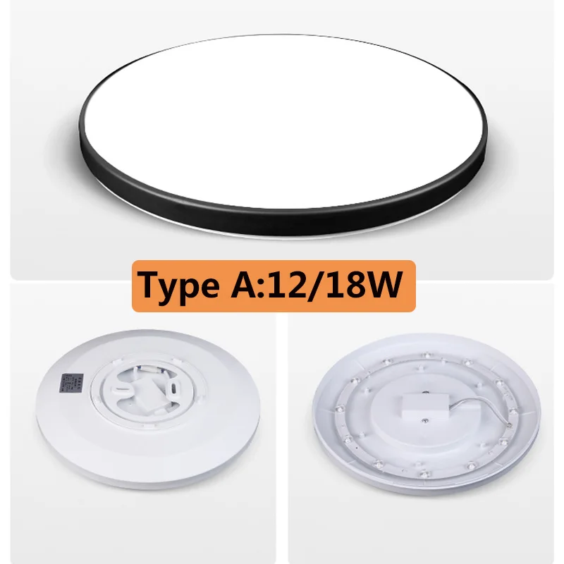 $16.90 Modern Ceiling Lamp 220V Led Ceiling Lights 18/30/40/50W Ultra Thin Panel Lighting Fixture for Living Room Bedroom Kitchen Hall