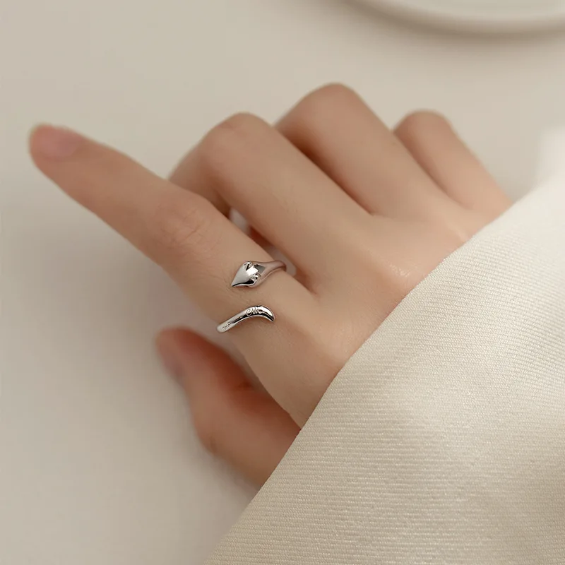 MIQIAO лиса кольцо 925 стерлингового серебра Регулируемый женский пиджак для женщин