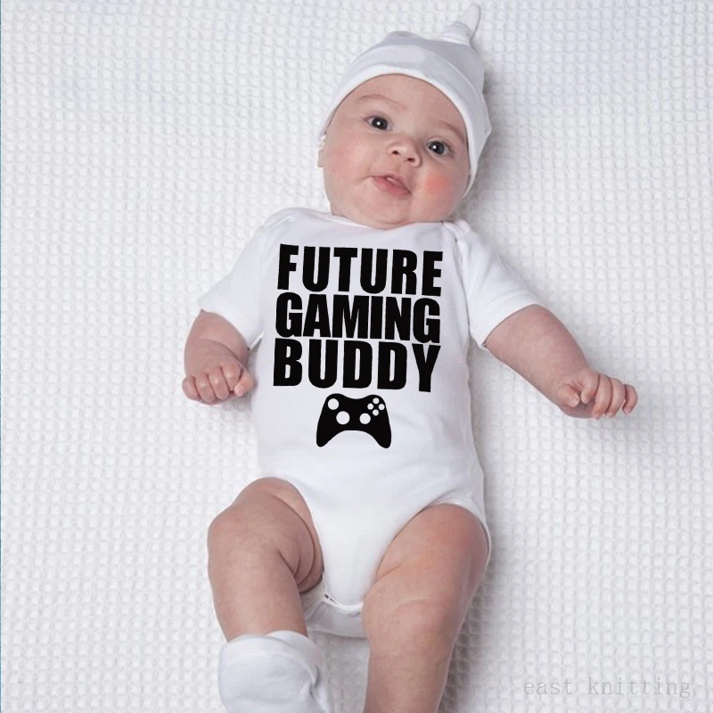 Летний комбинезон для новорожденных мальчиков и девочек с короткими рукавами