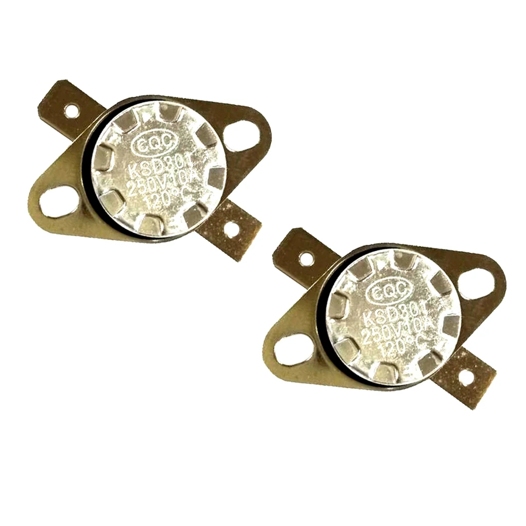 2PCS KSD301 120C NC Thermostat Temperature Thermal Control Switch AC 250V | Автомобили и мотоциклы