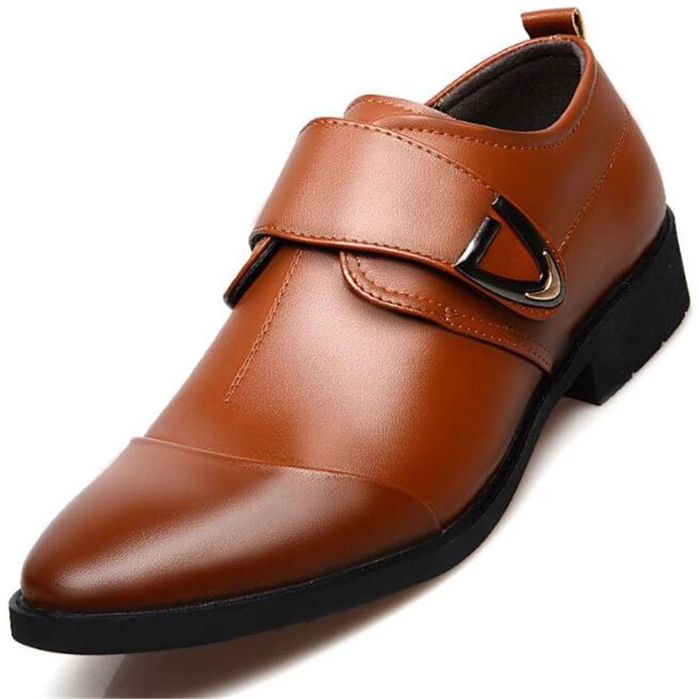 Мужские туфли оксфорды на плоской подошве парадная обувь цвет черный коричневый