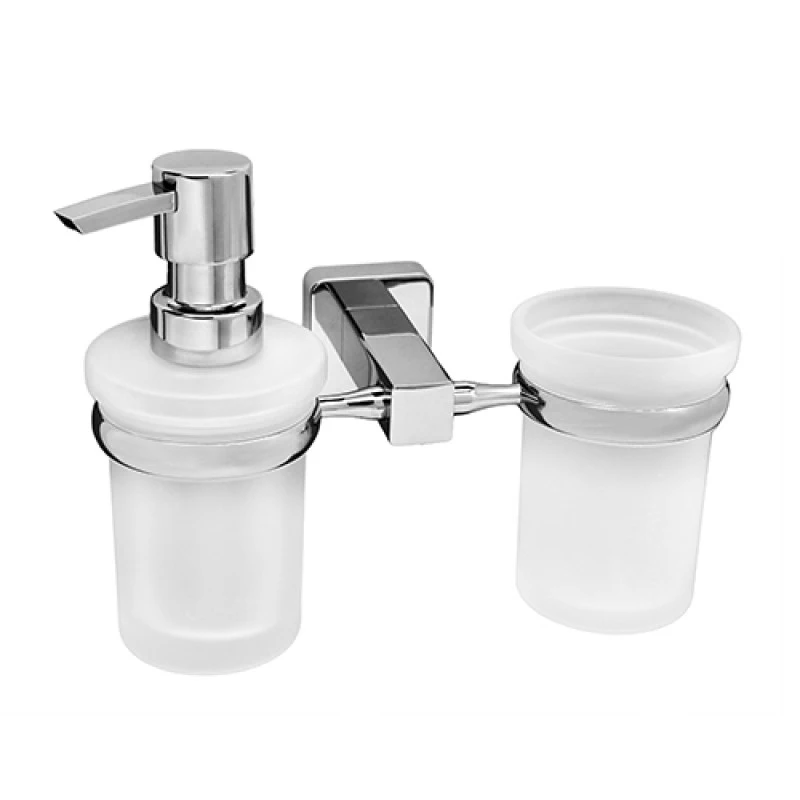 Держатель стакана двойной WasserKRAFT Lippe K-6589 | Обустройство дома
