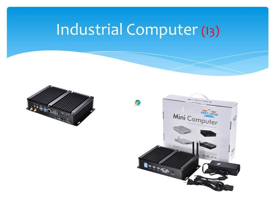 Причастником промышленного безвентиляторного Мини ПК Celeron 1037U 1007U HDMI VGA HD 4 к микро компьютер 2* RS232 COM киоск Прочный Маленький ПК