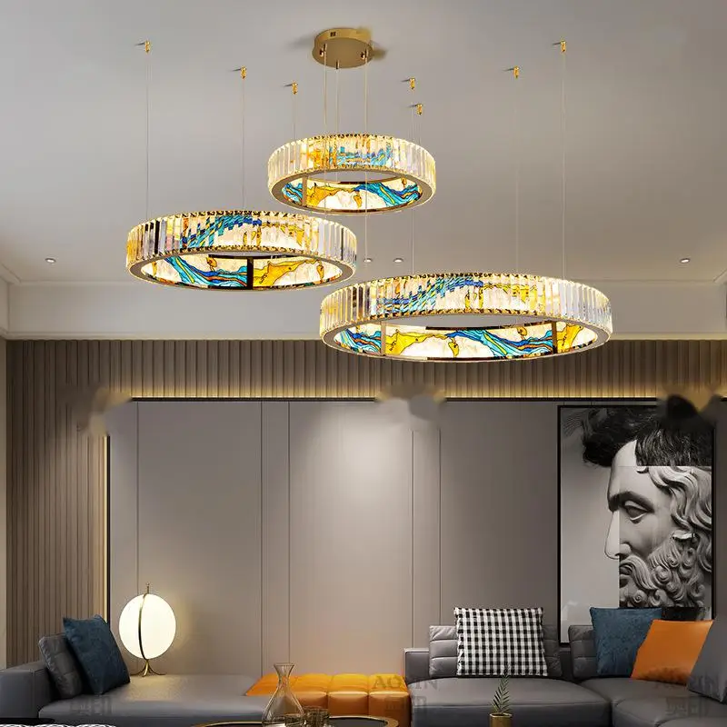 

Modern luxury crystal led chandelier lighting luster hotel living room dining room bedroom sofa decorative crystal chandelier