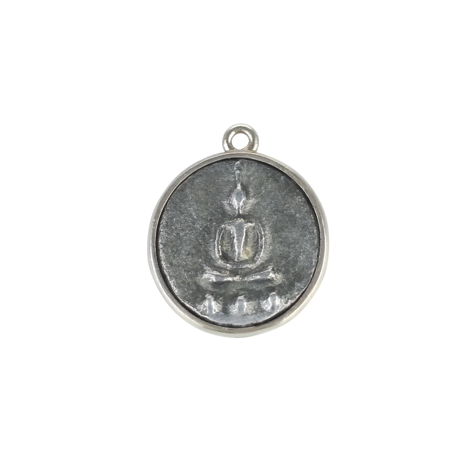 

QUANCHI Pendant Jewelry Buddha Pendant Boho Natural Stone Hand-Carved Pendant DIY Necklace Accessories ID-Creative Jewelry