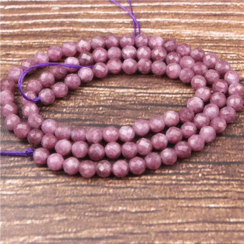 

LanLi 4mm Purple mica small beads fashion jewelry interval loose beads DIY bracelet necklace earrings and accessories