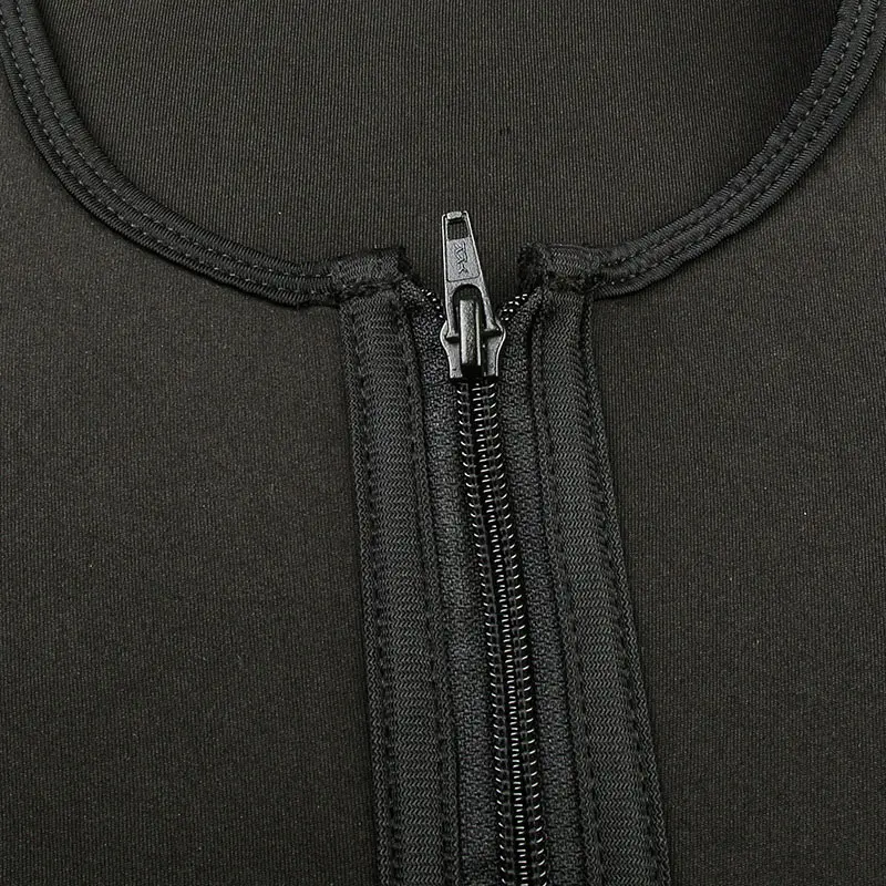 

Новые мужские спортивные костюмы для сауны, жилет для тела, Формирователь талии, тренажер на молнии, топ на бретелях