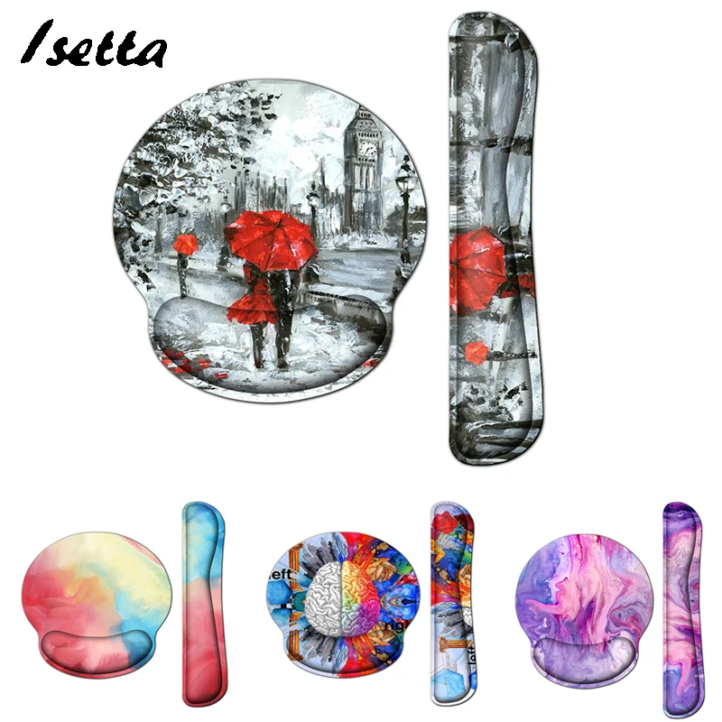 Коврик для мыши с местом запястья руки поддерживающая резиновая подставка под