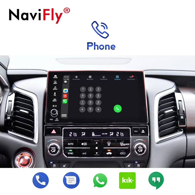 Navifly Android авто беспроводной Apple CarPlay декодер коробка для Honda Avancier 2017 Поддержка Siri