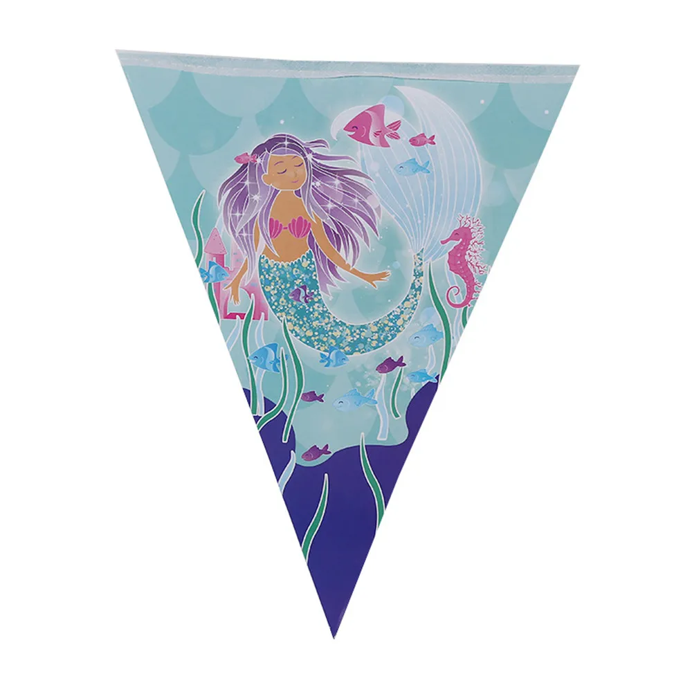 

57Pcs Mermaid Party Disposable Tableware Supplies Kit Baby Shower Party Favor Girls 1st Birthday Party Decoration Mermaid Theme