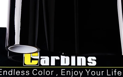 Dark Black CARBINS самоисцеляющая PPF Headligt пленка дымовая черная тонированная пленка для автомобилей Светодиодный Защита от царапин супер прозрачная 4 цвета распродажа - Название цвета: Dark Black