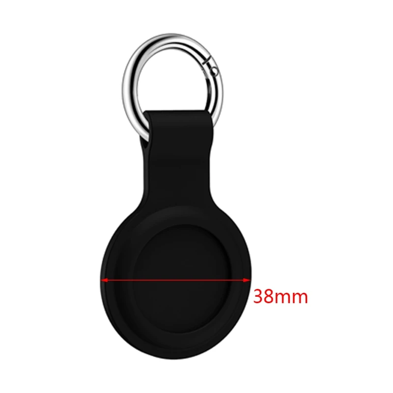 

Protective Cover Soft Silicone Case Shell Location Tracker Protector With Buckle for AirTags Bluetooth Tracker Accessories